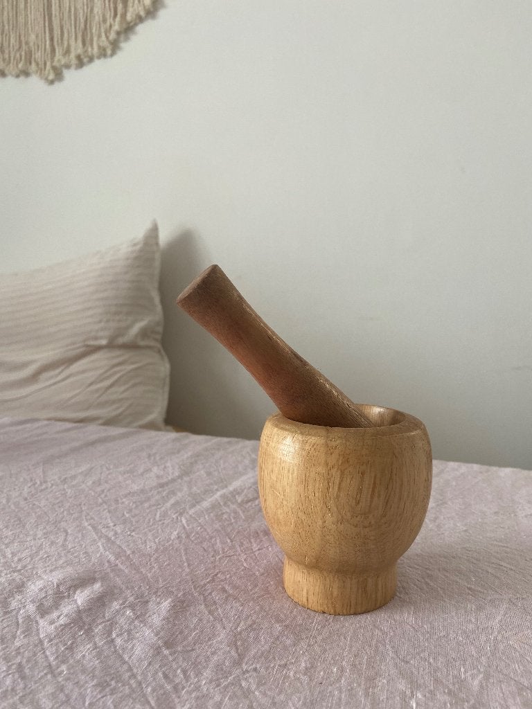 Vijzels en stampers x 2, Huis en Inrichting, Ophalen, Overige typen, Hout, Nieuw