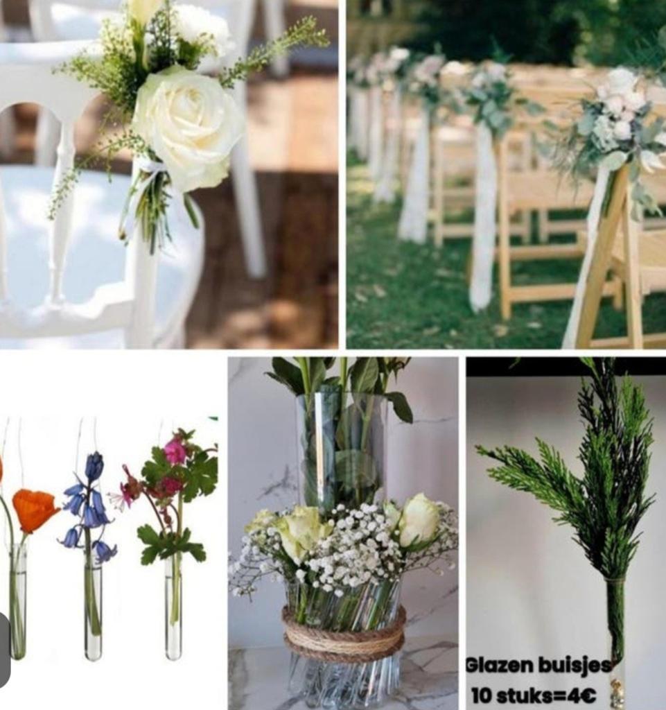 Buisjes NIEUW te gebruiken oa bij bloemschikken 10stuks 4€, Kleding | Dames, Trouwkleding en Trouwaccessoires, Ophalen of Verzenden