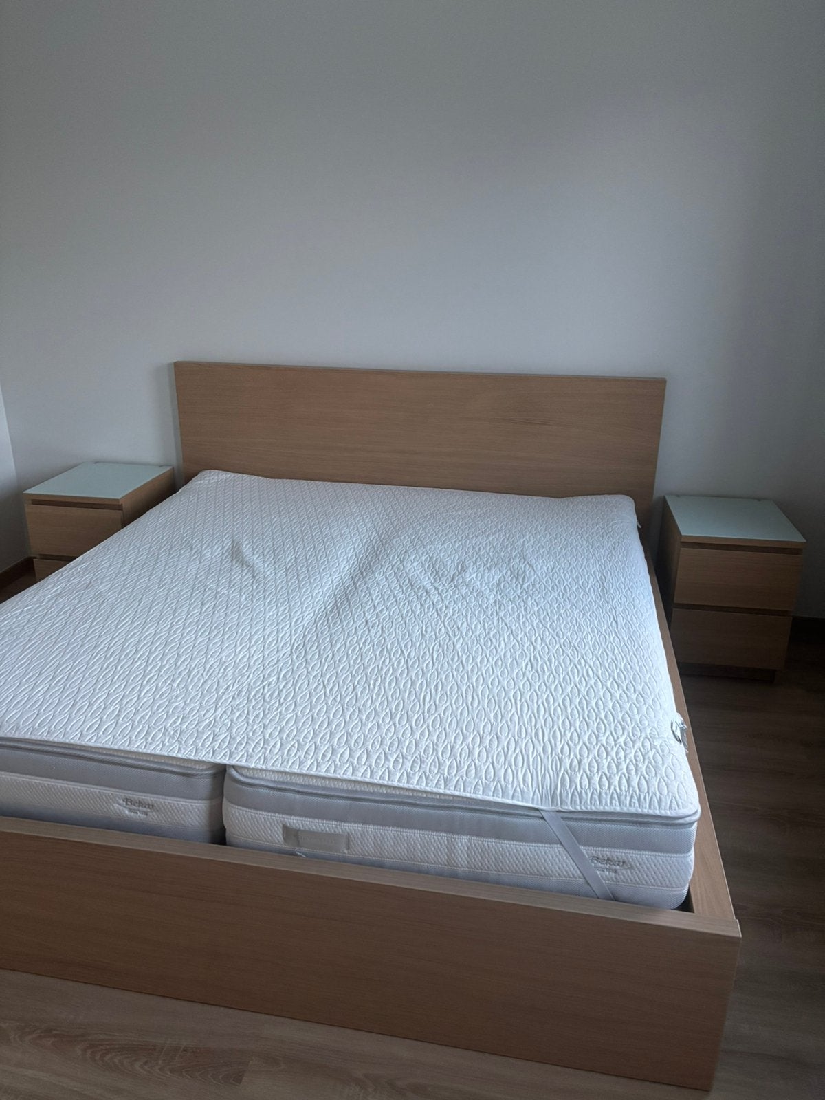 Slaapkamer Ikea + matrassen Beka, Ophalen, Gebruikt, Tweepersoons