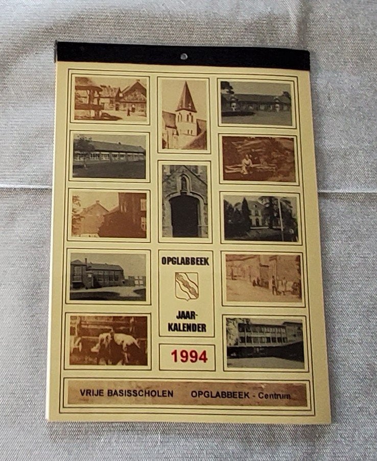 Jaarkalender 1994 - Opglabbeek - oude dorpsgezichten, Divers, Calendriers, Enlèvement, Comme neuf