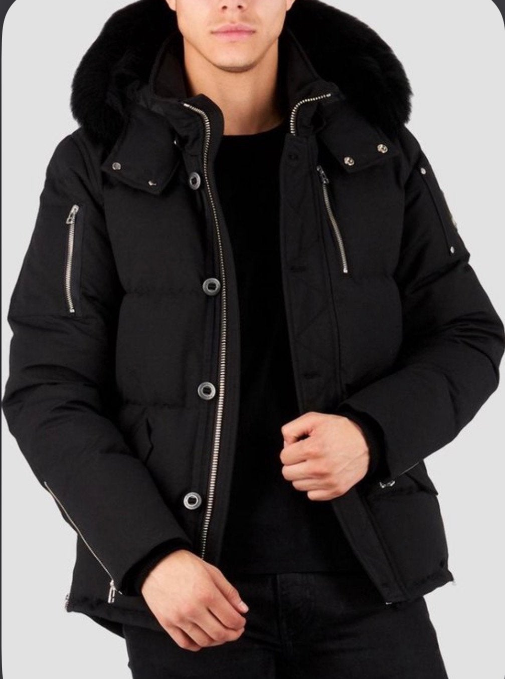 Moose knuckles, Kleding | Heren, Jassen | Winter, Ophalen, Zo goed als nieuw, Maat 48/50 (M), Zwart