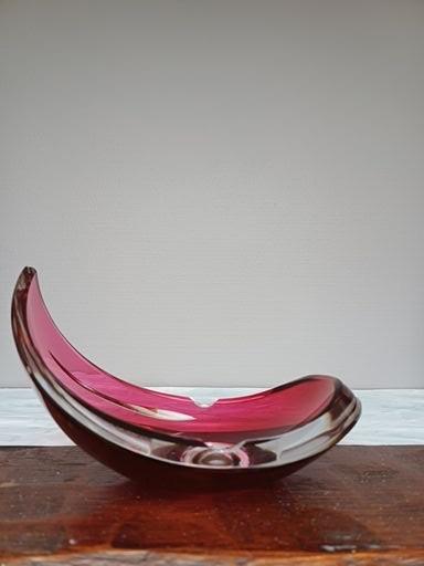 asbak val saint lambert kristal in prima staat L18 cm op 13, Antiek en Kunst, Ophalen