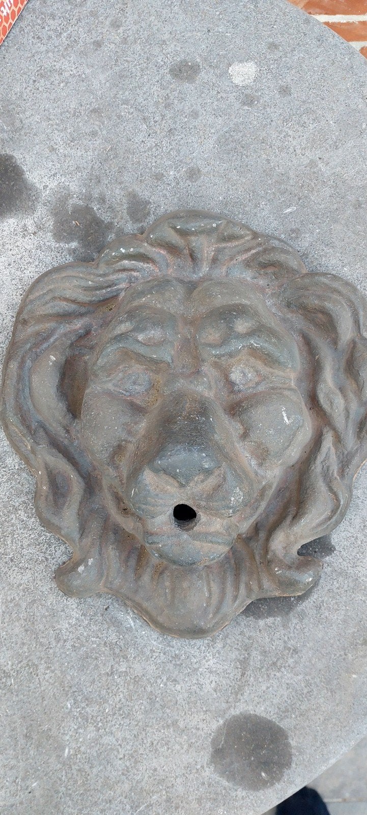 Massieve Loden Leeuwenkop - Wandornament / Waterspuwer (13 k, Jardin & Terrasse, Pièces d'eau & Fontaines, Enlèvement, Fontaine