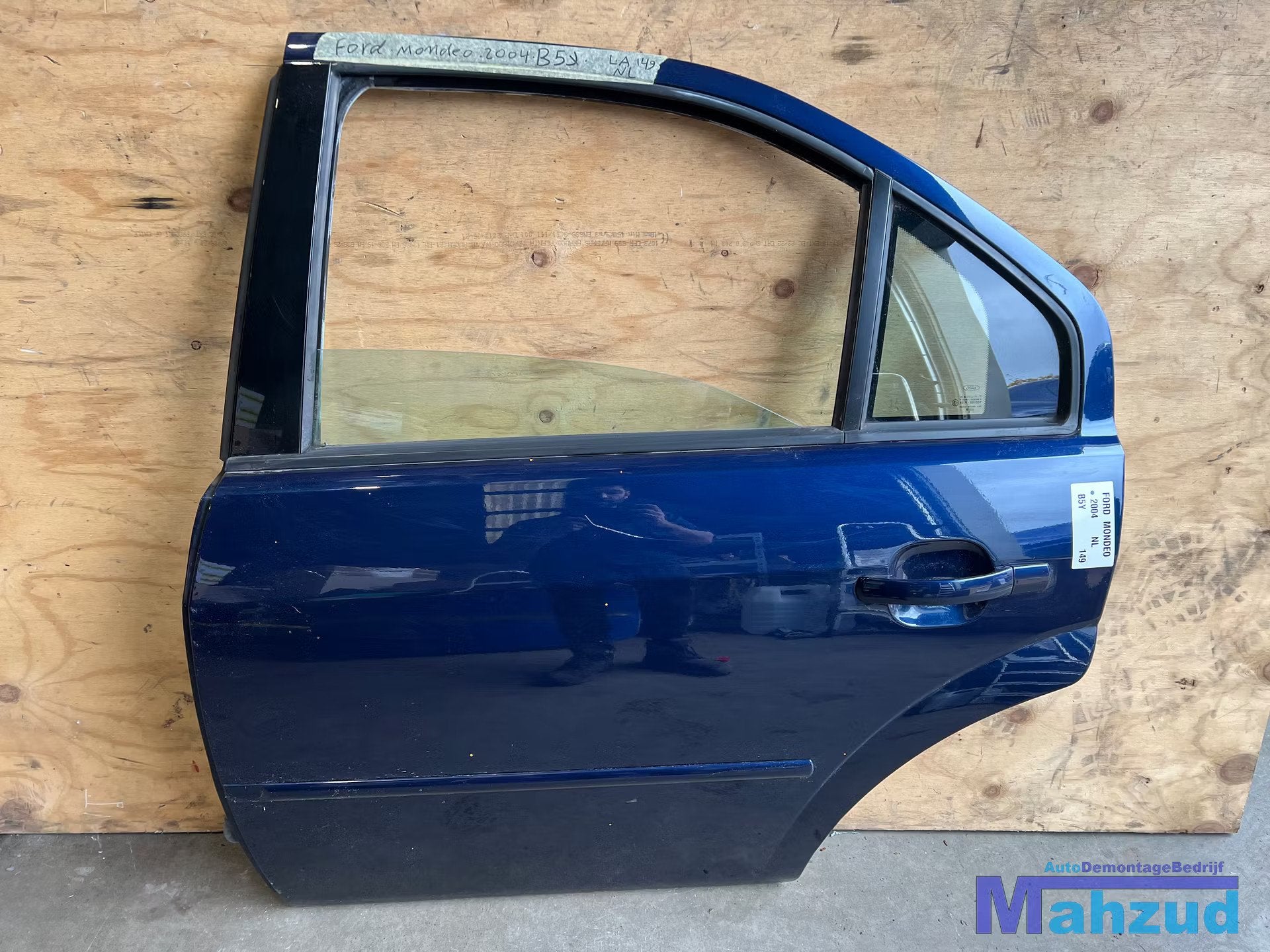 FORD MONDEO 3 Blauw E2 Links achter deur portier 2000-2007, Auto-onderdelen, Gebruikt, Deur, Info@ford.com, Ford