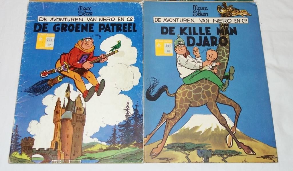 Verzameling strips ongekleurd Nero (Marc Sleen 1974-1987)., Meerdere stripboeken, Ophalen of Verzenden, Gelezen, Marc Sleen