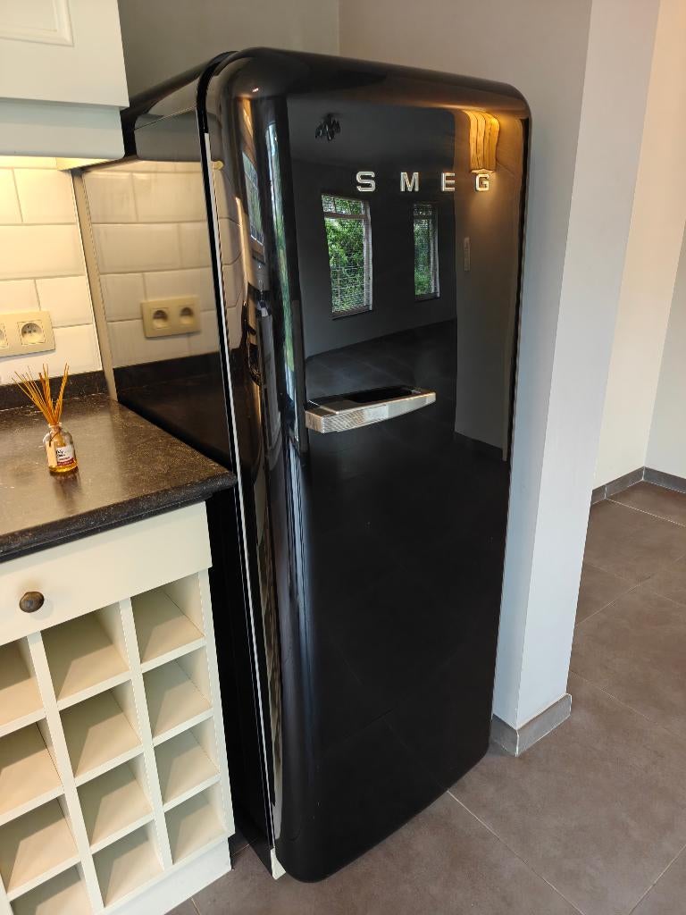 Réfrigérateur rétro SMEG FAB28 - noir - excellent état, Electroménager, Réfrigérateurs & Frigos, Comme neuf, Avec compartiment congélateur