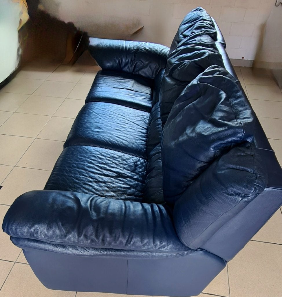 Gratuit siège 3 places, Maison & Meubles, 150 à 200 cm, Enlèvement, Utilisé, Cuir