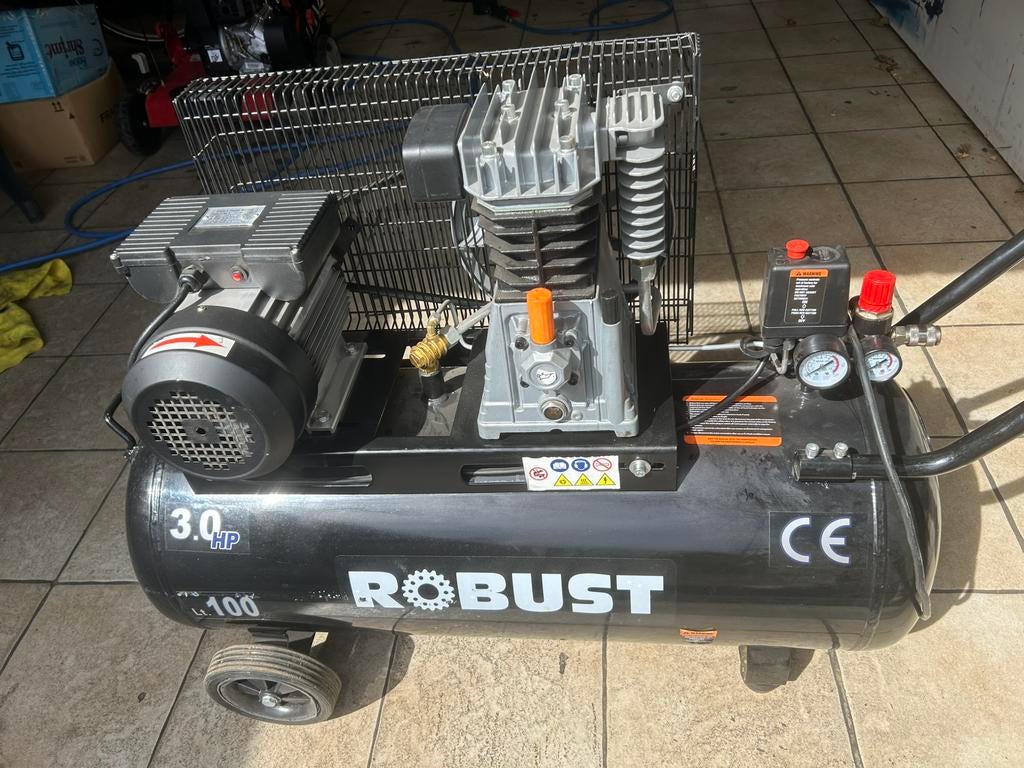 Compressor 100L 3Hp 2.2kW Robust, Enlèvement, Comme neuf