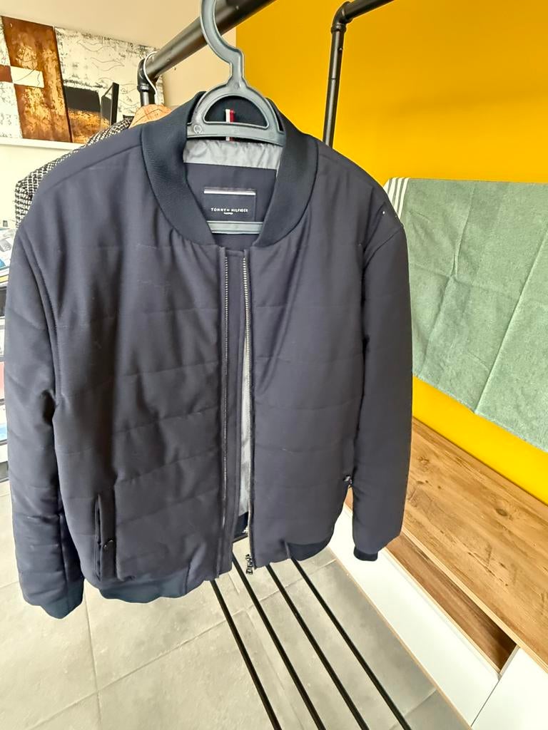 Jas Tommy Hilfiger - 2x gebruikt, Enlèvement, Comme neuf, Taille 52/54 (L), Bleu