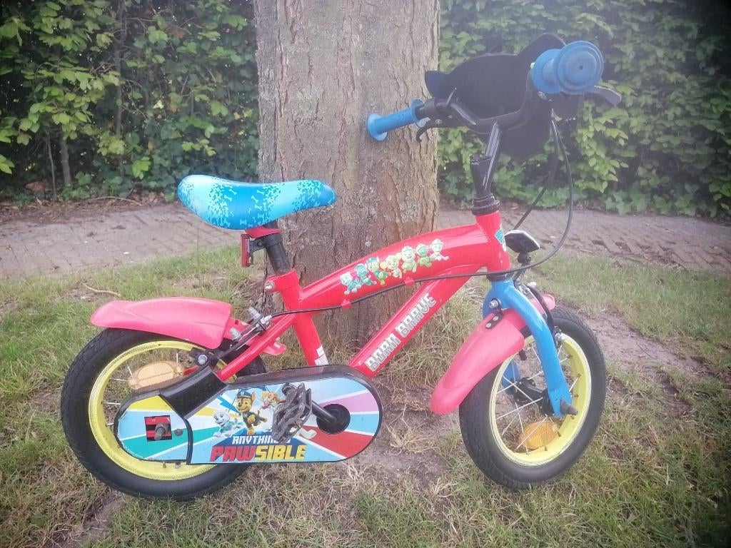 fiets 12 inch / kinderfiets Paw Patrol, Fietsen en Brommers, Fietsen | Kinderfietsjes, Ophalen, Gebruikt, Minder dan 16 inch, Zijwieltjes