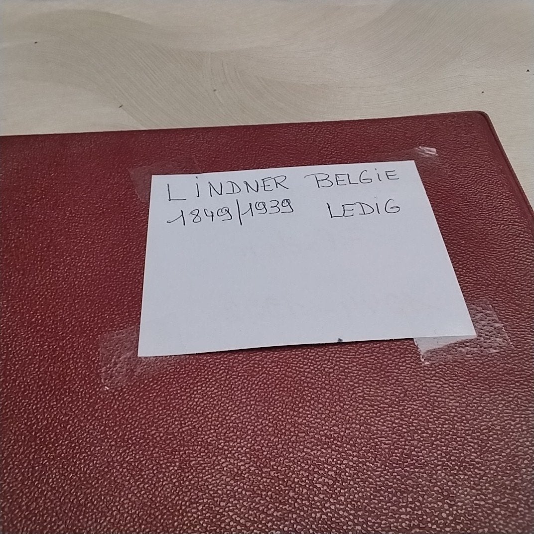 BELGIE  Ledig Lindner album 1849/1939 in goede staat, Postzegels en Munten, Ophalen of Verzenden