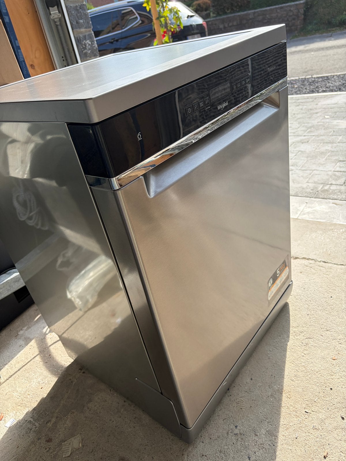 Lave-vaisselle Whirlpool inox  – garantie active 21/11/2026, Electroménager, 85 à 90 cm, Enlèvement, Utilisé, 10 à 14 litres