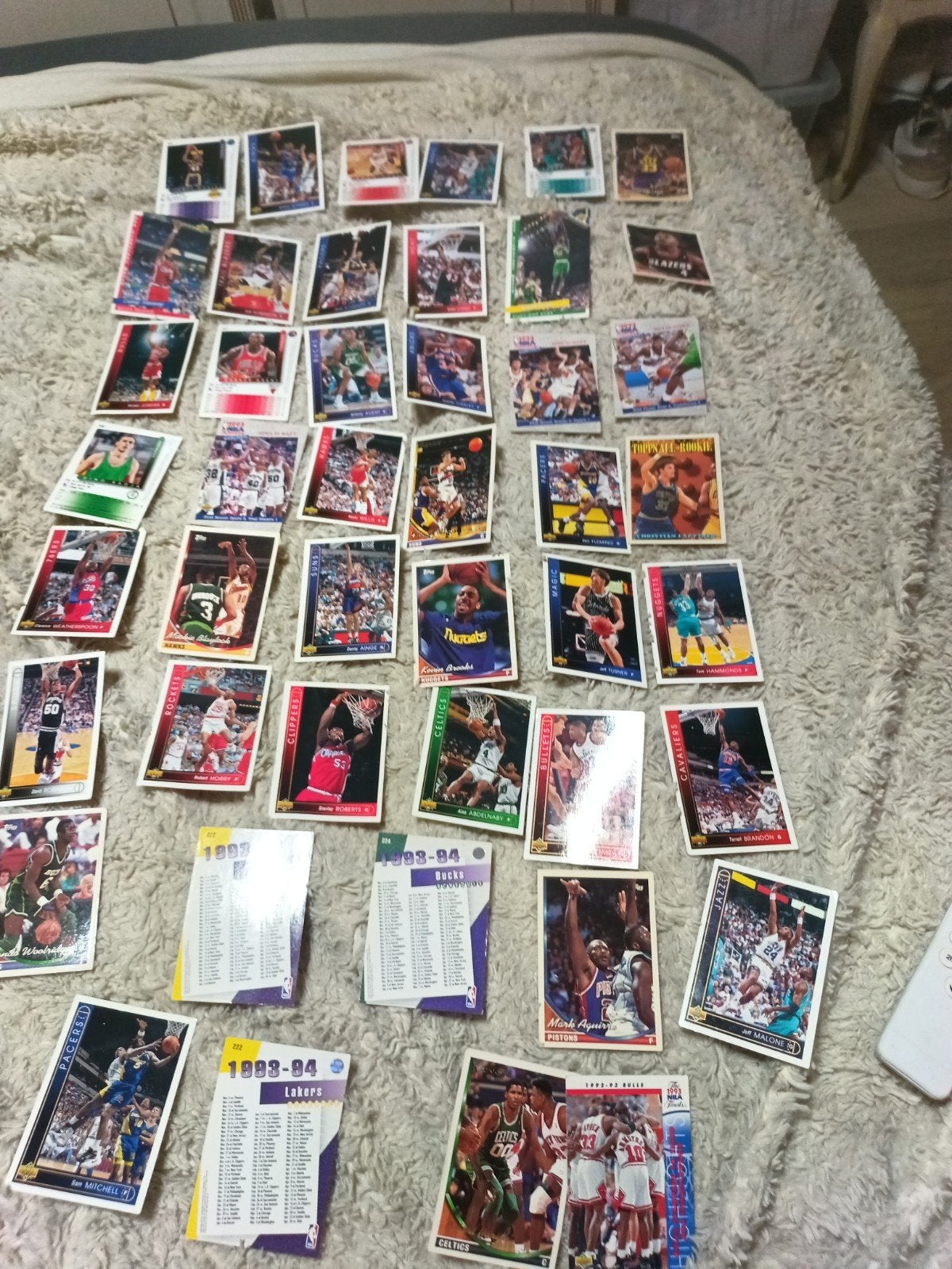 unieke kaarten basketspelers NBA jaren 1993 -94, Ophalen of Verzenden