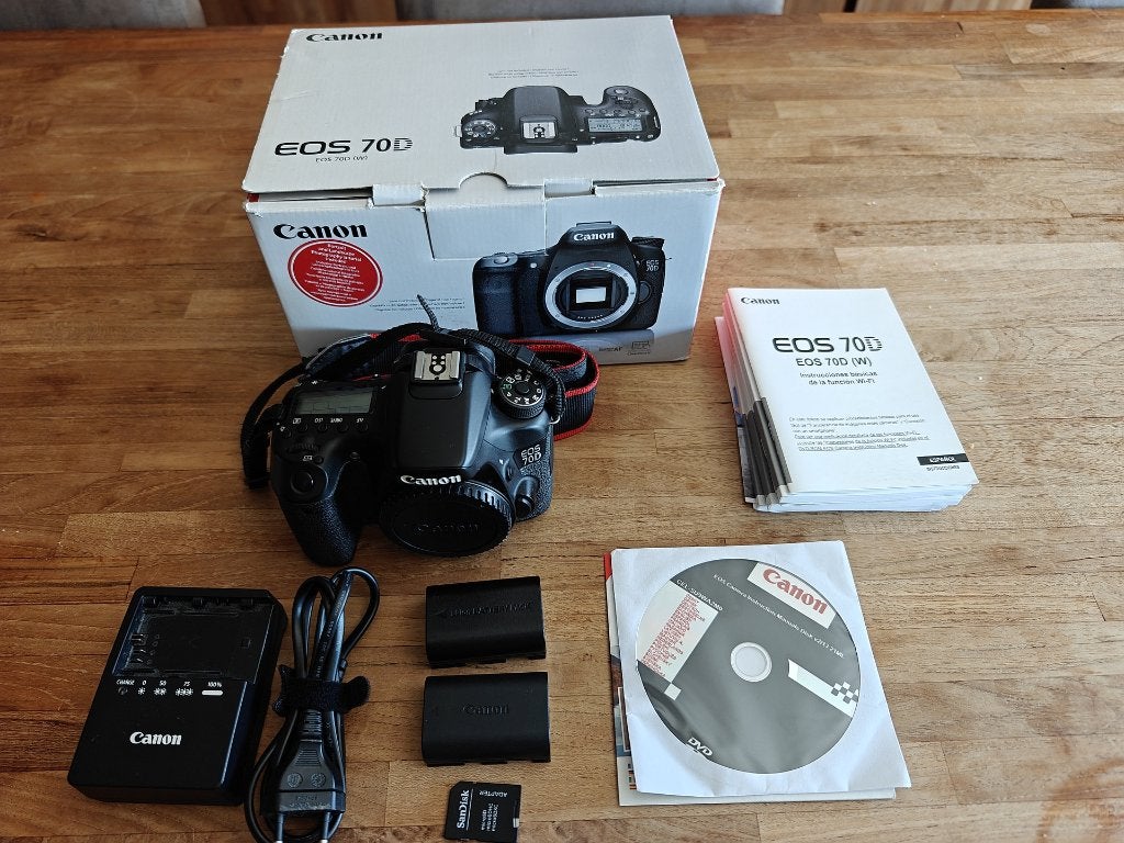 Canon 70D body (volledig in doos met 4GB kaart), Audio, Tv en Foto, Fotocamera's Digitaal, Gebruikt, Spiegelreflex, Canon, Ophalen of Verzenden