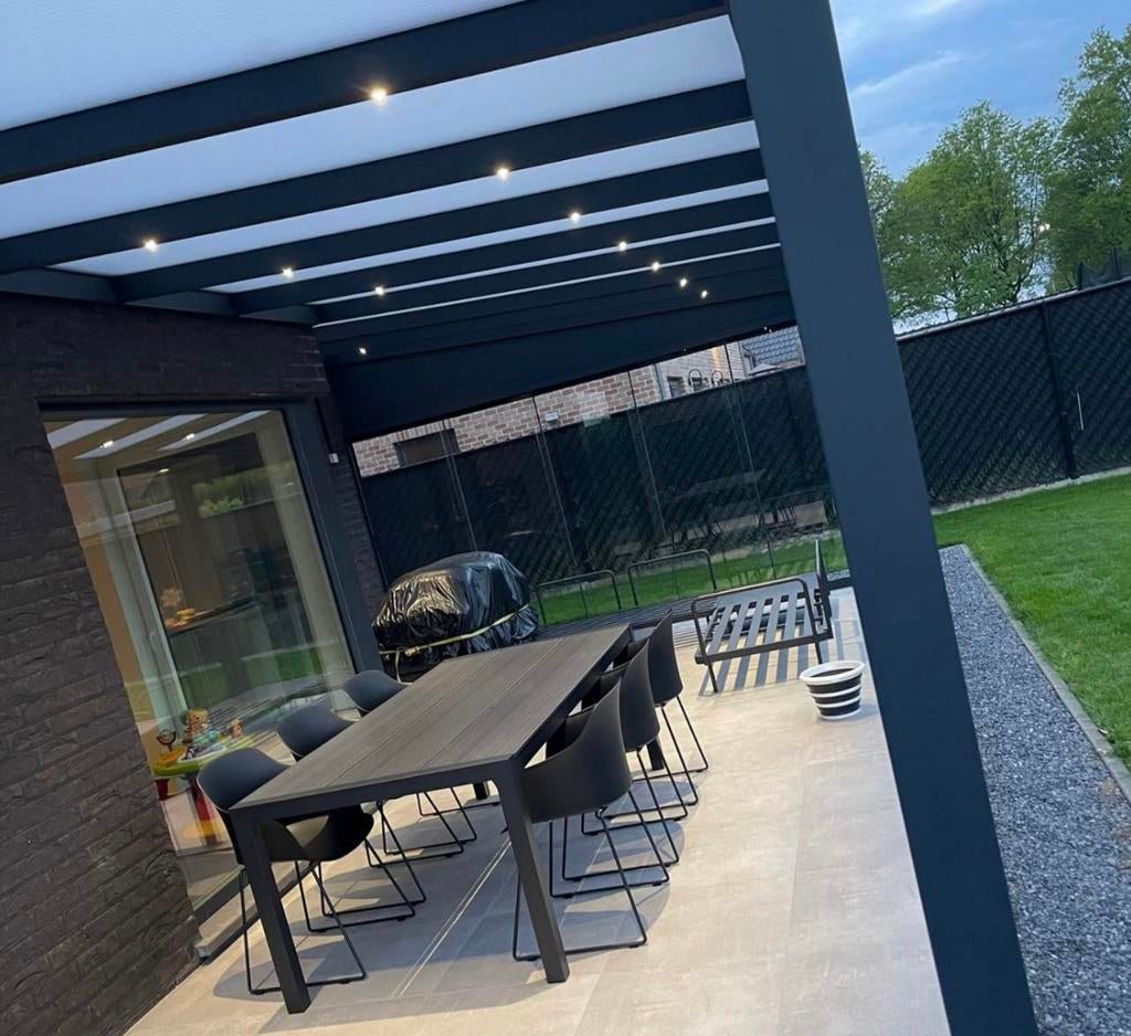 Tafel met 6 stoelen 214x100, Tuin en Terras, Ophalen, Zo goed als nieuw, Loungeset
