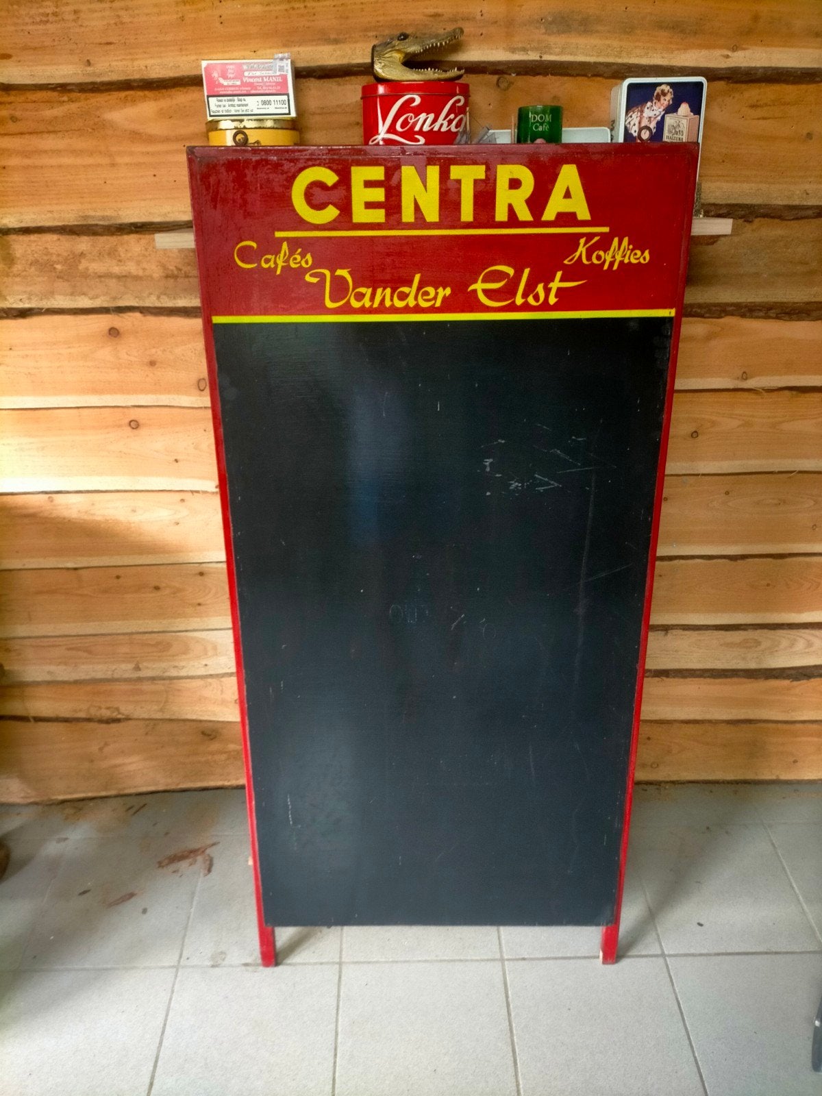 Vander Elst Centra koffie dubbelzijdig krijtbord, kan hangen, Enlèvement