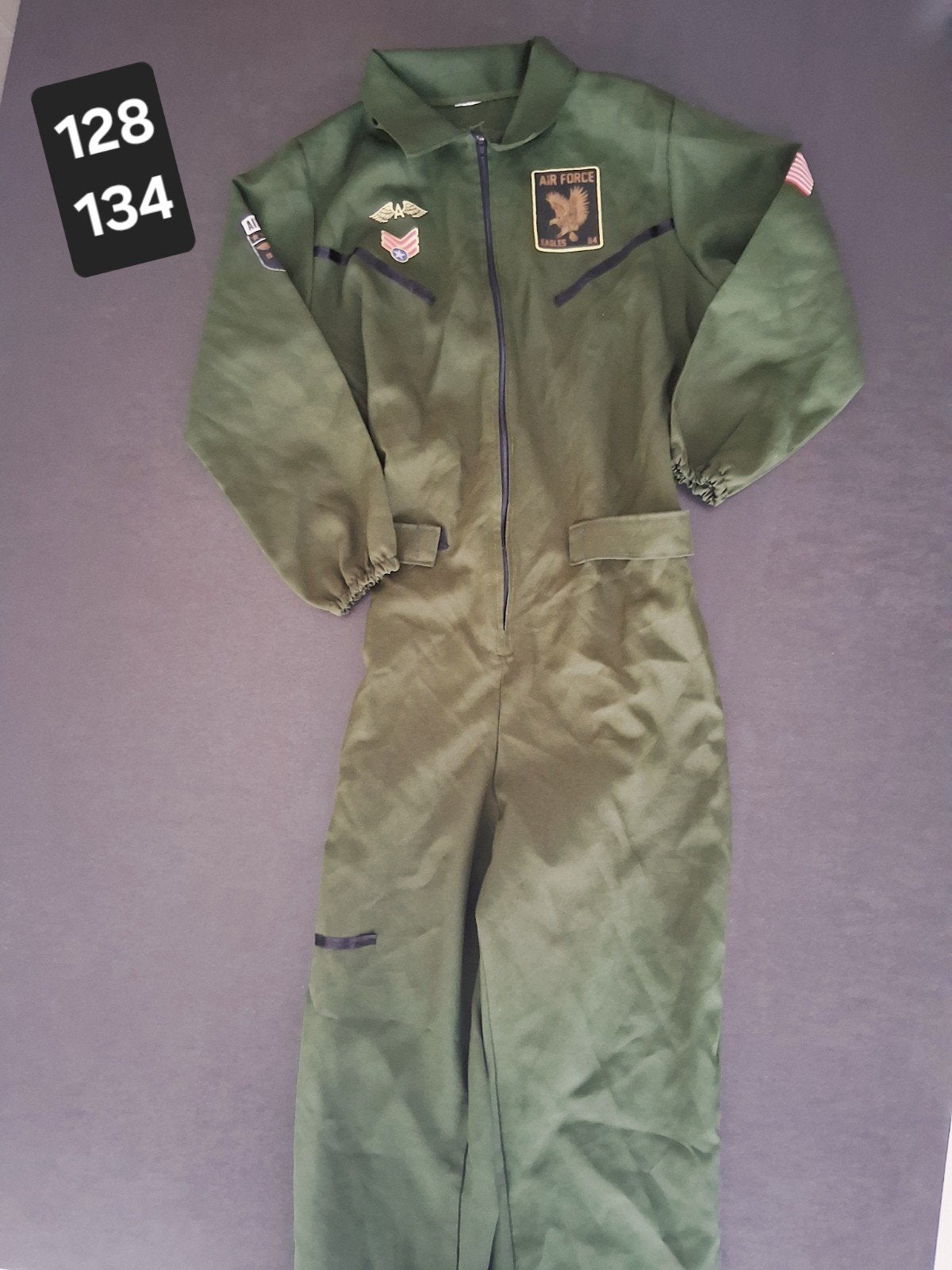 Costume Air Force taille 128 134, Enlèvement ou Envoi
