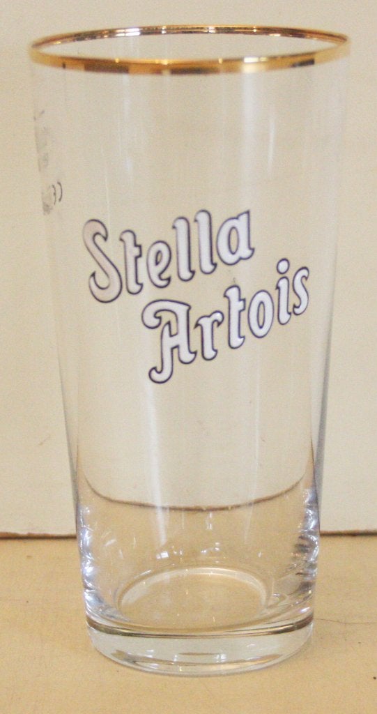 Stella Artois Boerkes 33cl / Emaille Logo & Gouden Randje, Verzamelen, Ophalen of Verzenden, Nieuw, Bierglas
