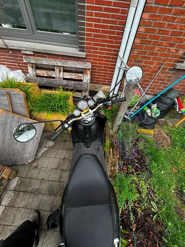 Lowigi Retro Scooter Mat Zwart, Fietsen en Brommers, Ophalen, Gebruikt, Overige modellen, Klasse A (25 km/u)