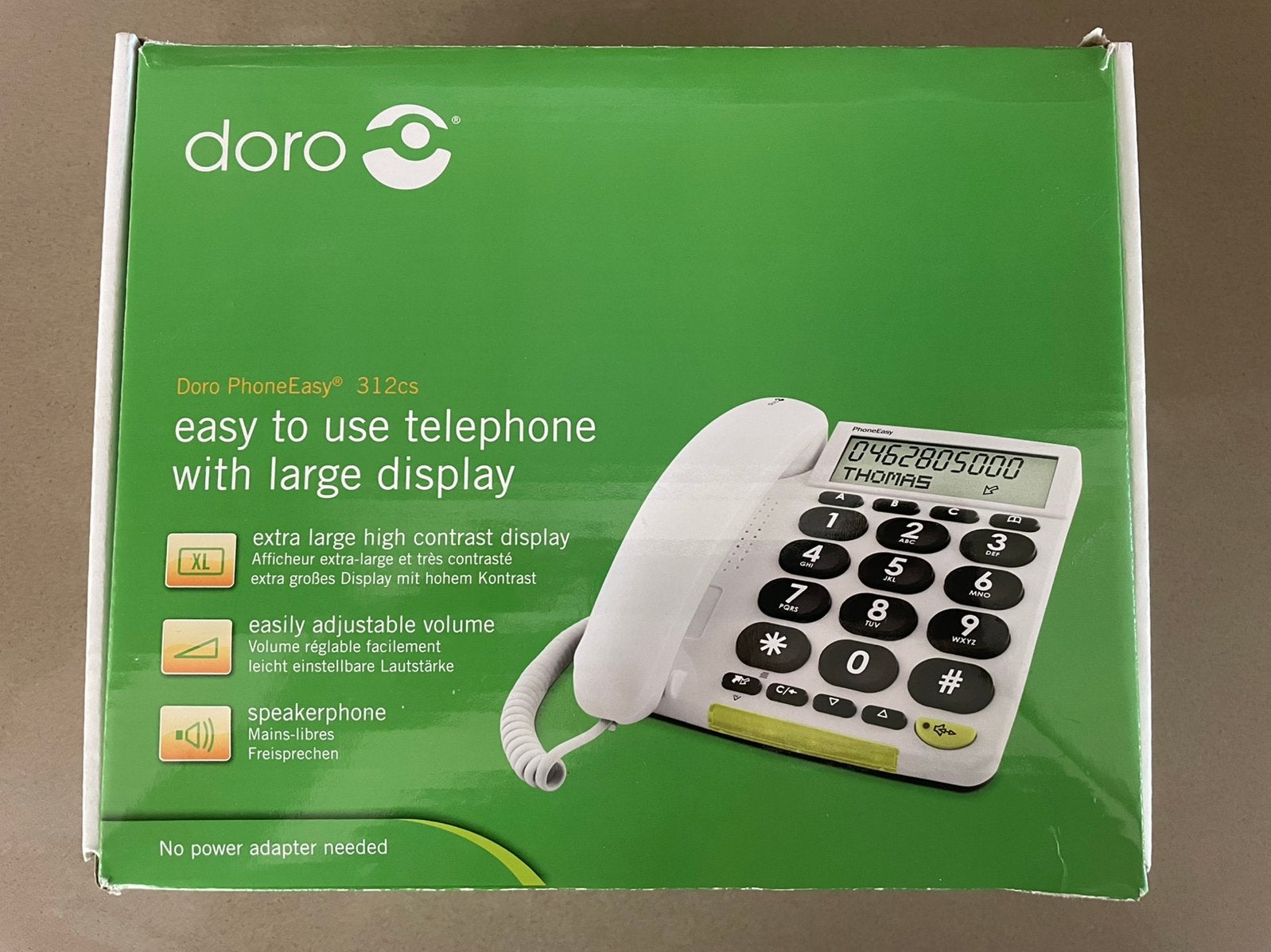Téléphone pour personnes âgées Doro PhoneEasy 312cs Blanc, Télécoms, Téléphones fixes | Filaires, Enlèvement, Comme neuf