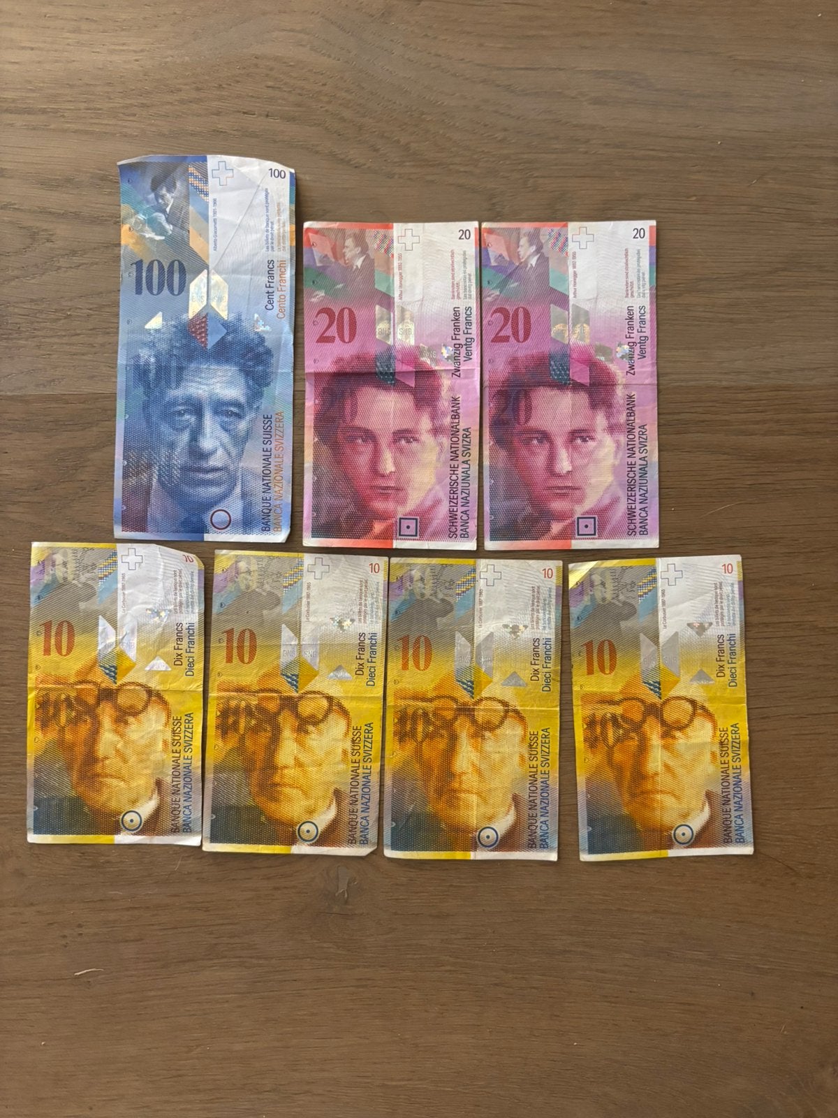Zwitserse Frank verzameling (180 CHF - 8ste serie), Verzenden, Bankbiljetten
