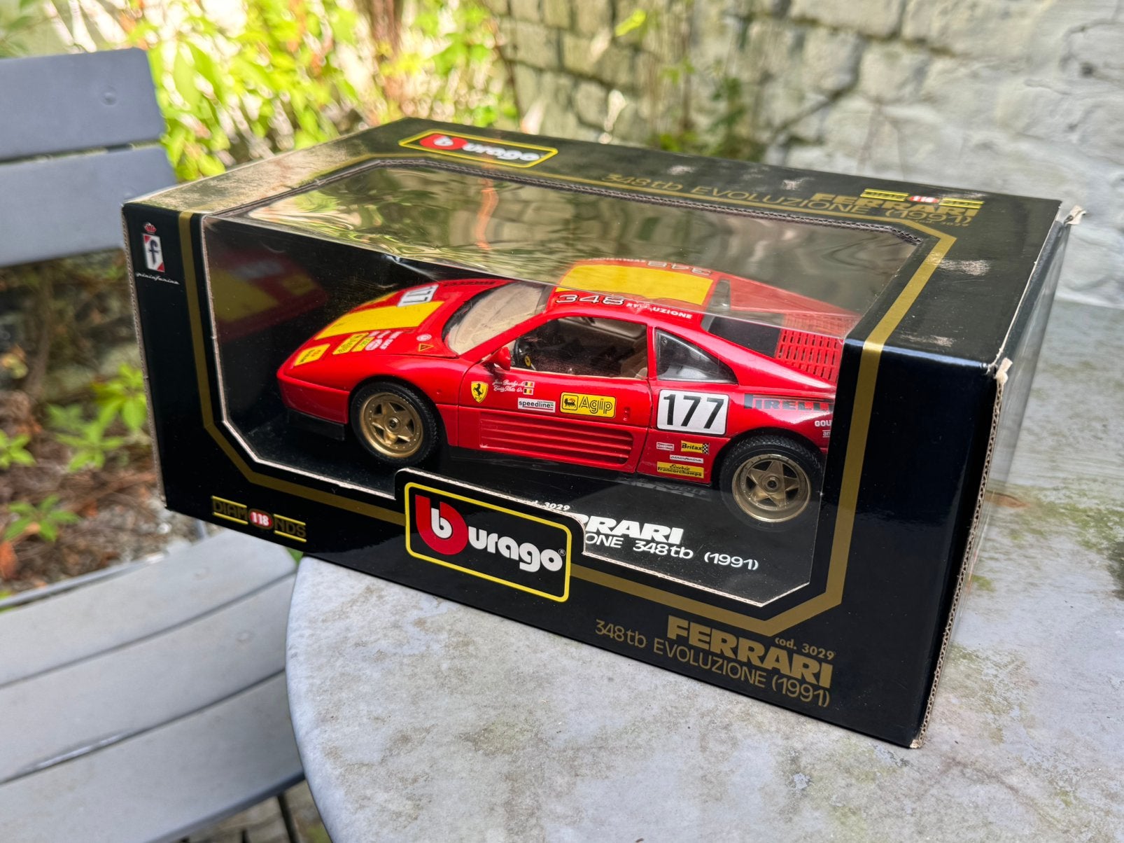 Bburago Ferrari 348tb evoluzione 1/18, Hobby en Vrije tijd, Modelauto's | 1:18, Ophalen, Zo goed als nieuw, Burago