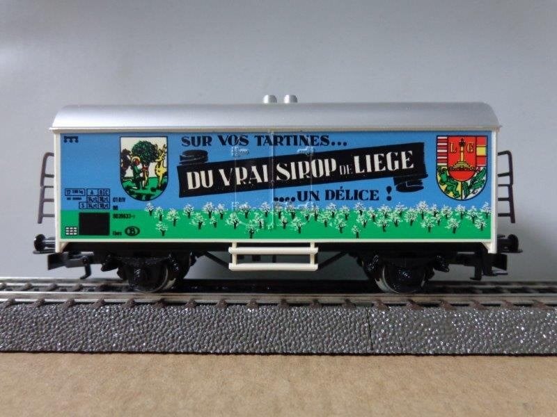 Marklin ho sncb/nmbs Wagon 'Du Vrai Sirop de Liège'., Enlèvement ou Envoi, Utilisé, Wagon, Märklin