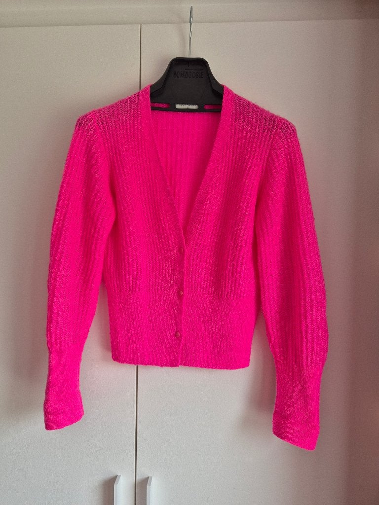 Fluo gilet four roses, Ophalen of Verzenden, Roze, Maat 36 (S), Gedragen