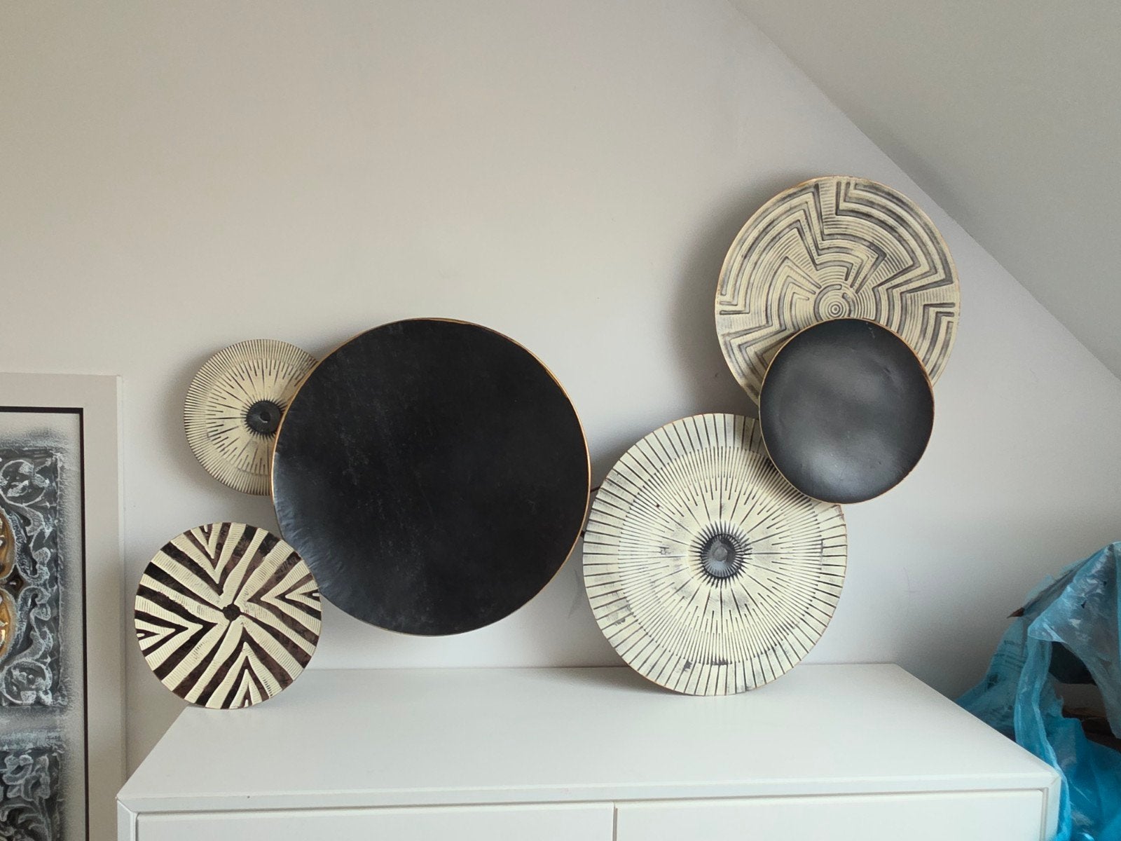 Superbe décoration murale en métal "Maison du Monde", 85 cm, Métal, Moderne, Comme neuf