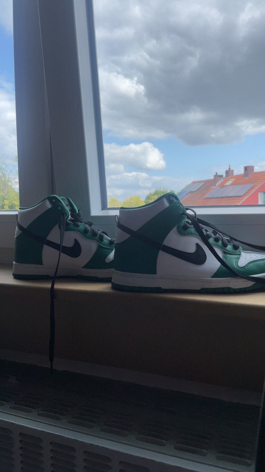 Nike Dunk High Spartan Green / Pro Green – Groen/Wit, Enlèvement ou Envoi, Autres couleurs, Comme neuf, Baskets