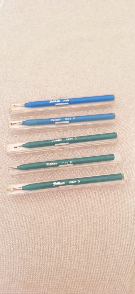 Lot de 5 stylets de dessin technique vintage Pelikan, Enlèvement ou Envoi, Utilisé, Autres types