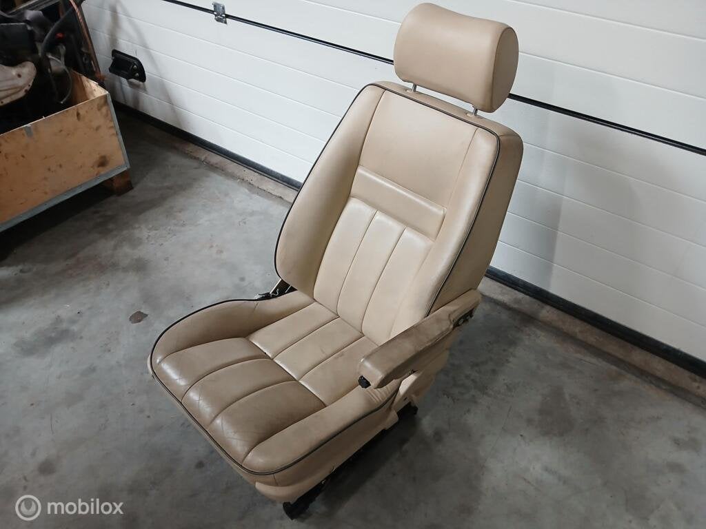 Stoel Range Rover P38 Creme Beige Leer Zetel Voorstoel, Land Rover, Ophalen of Verzenden, Gebruikt, Land Rover
