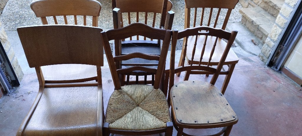 Chaises-Tabourets-Fauteuils osier : A donner, Enlèvement, Utilisé