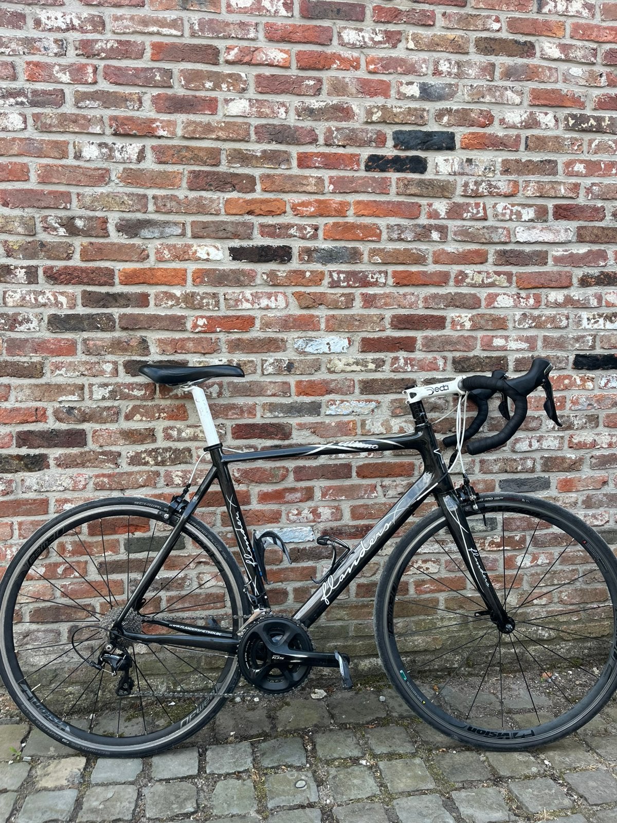 Racefiets Flanders, Vélos & Vélomoteurs, Vélos | Vélos de course, Enlèvement, Utilisé, Carbone, Hommes