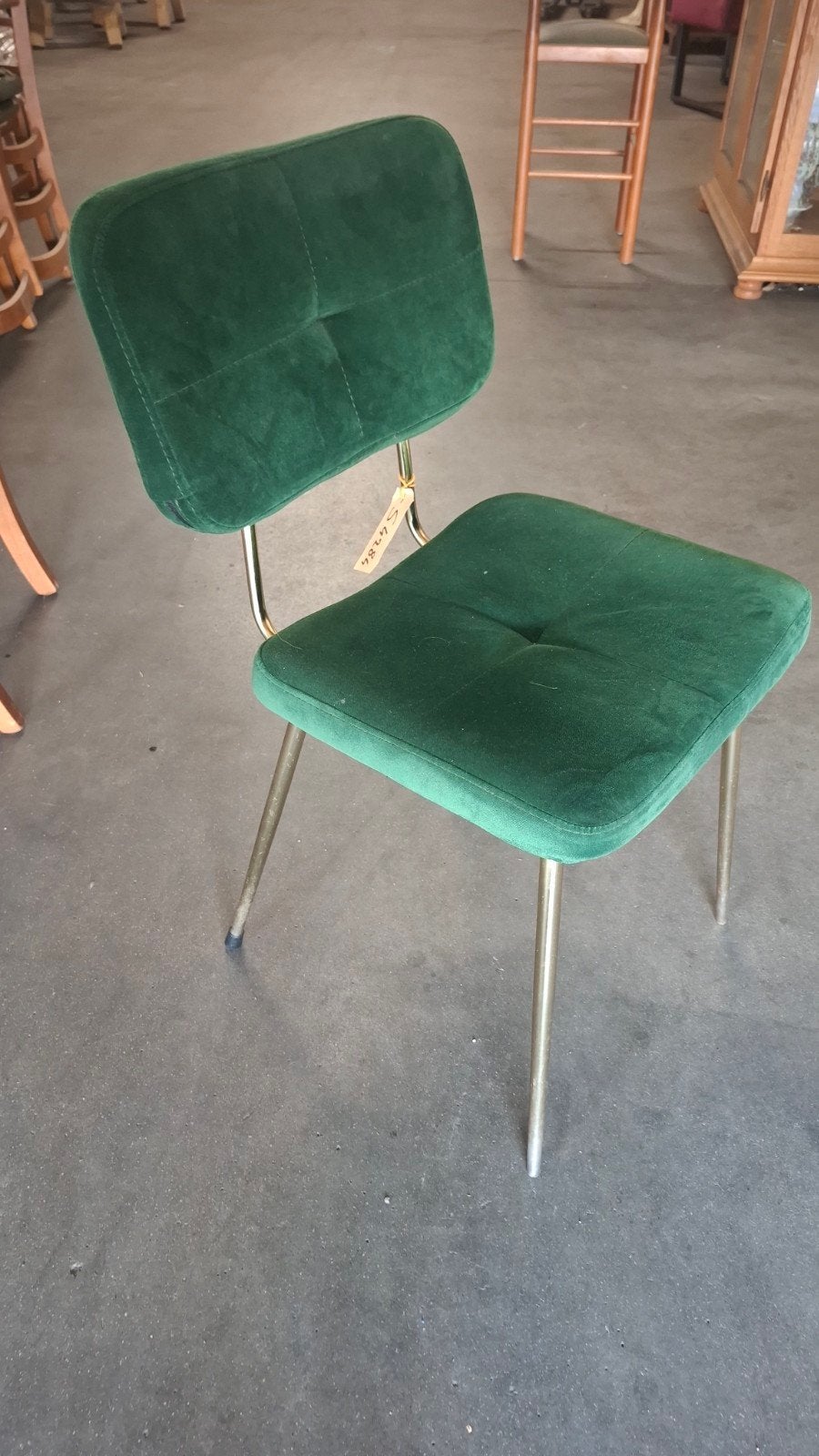 10 horeca satelliet trendy bistro retro velvet stoelen, Overige kleuren, Ophalen of Verzenden, Zo goed als nieuw, Metaal