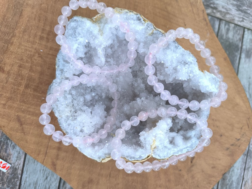 Bracelet en quartz rose, Handtassen en Accessoires, Armbanden, Overige materialen, Nieuw, Ophalen of Verzenden, Roze