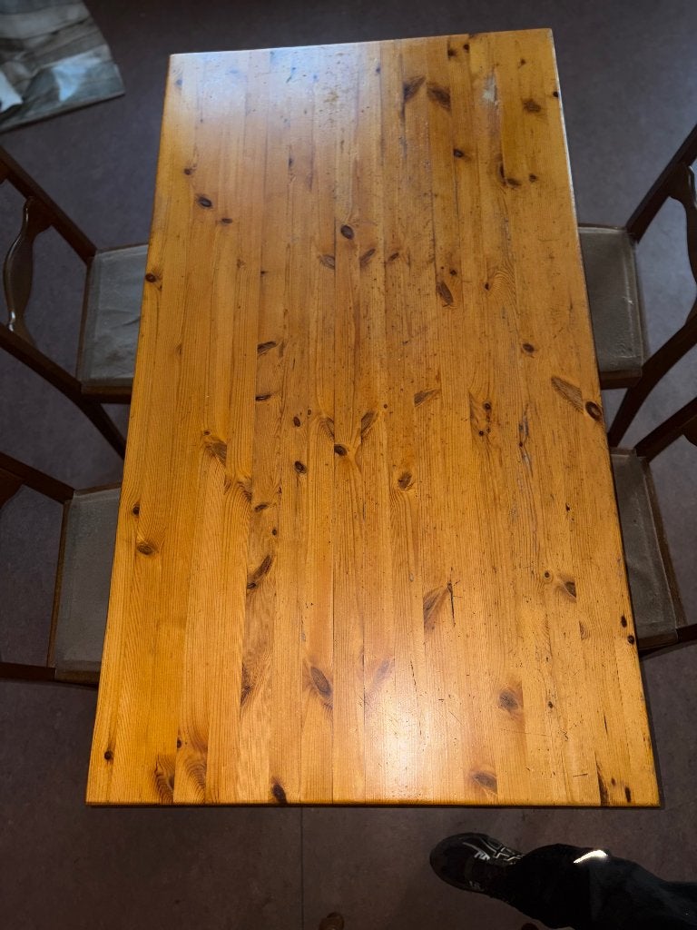 Table à manger + 4 chaise, Maison & Meubles, Enlèvement, Utilisé, Chêne
