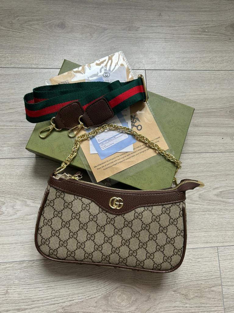 Gucci Ophidia Mini tas, Ophalen of Verzenden, Zo goed als nieuw, Beige