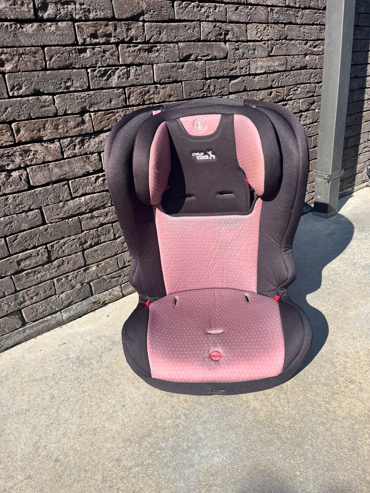 Autostoel groep 2/3 Childwheels isofix, Ophalen, 15 t/m 36 kg, Verstelbare rugleuning, Gebruikt