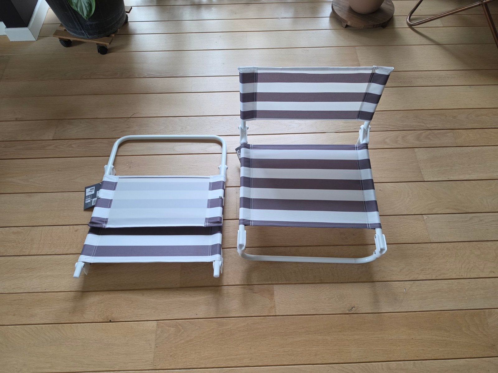 Set van 2 Nieuwe Strandstoelen / Campingstoelen (met kaartje, Caravans en Kamperen, Ophalen, Nieuw, Campingstoel