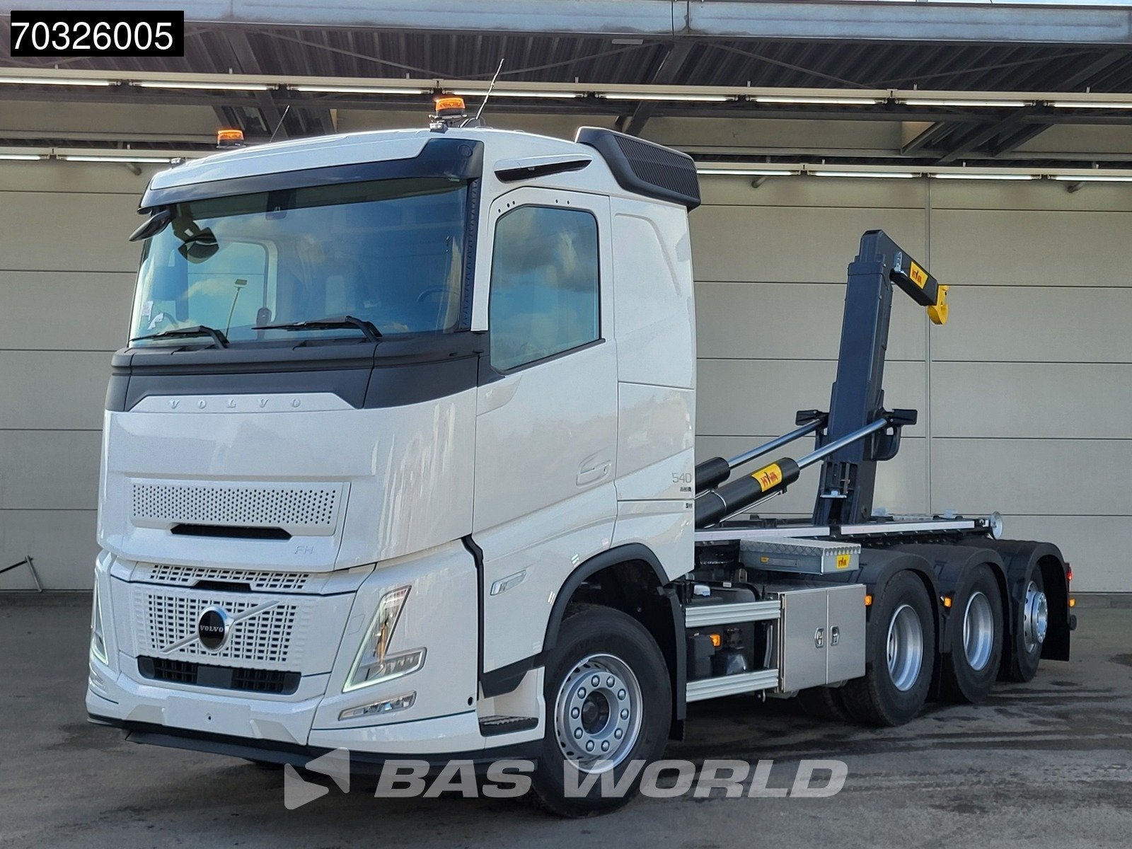 Volvo FH Aero 540 8X4 NEW! HYVA 30-62 S Heavy Durt Container, Auto's, Automaat, Euro 6, 397 kW, Wit