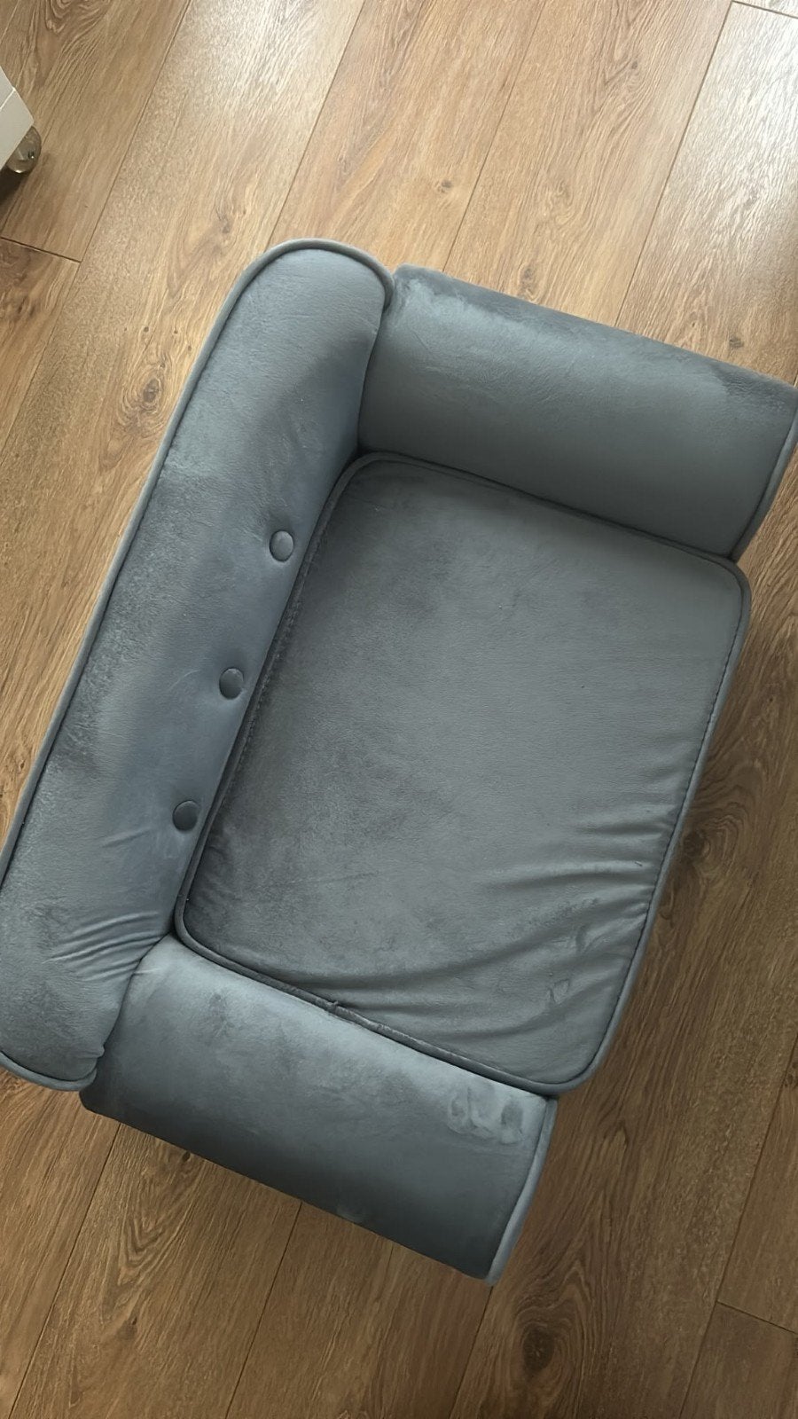 Luxe Hondenbank / Kattenbank – Donkergrijs Pluche (Zgan), Dieren en Toebehoren, Ophalen of Verzenden, Nieuw