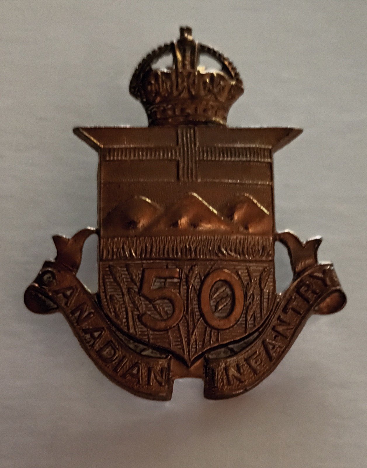 50th Battalion of the Canadian Expeditionary Force Badge, Ophalen of Verzenden, Embleem of Badge