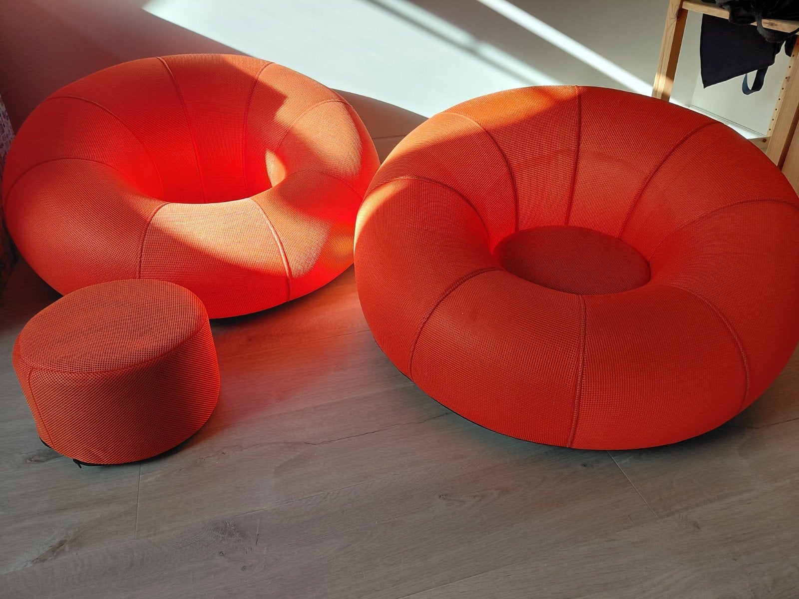 Gaming/ chill zetel, Huis en Inrichting, Zitzakken, Ophalen, Zo goed als nieuw, Oranje, Zitzakstoel