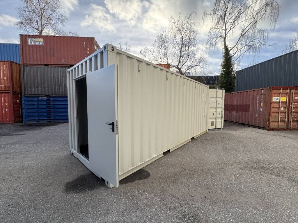 Conteneur de stockage de 20 pieds avec porte RAL 7035, Enlèvement ou Envoi