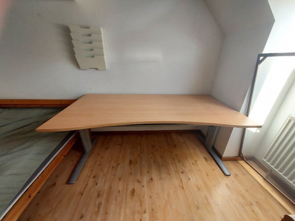Grand bureau 180x90 avec porte câbles, 90 cm, Autres marques, Autres types, 180 cm
