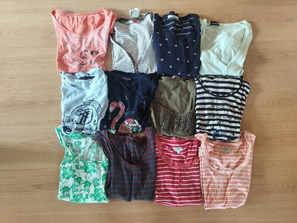 Zomerpakket Shirts - Topjes - Gilets Maat Large, Kleding | Dames, T-shirts, Blauw, Maat 42/44 (L), Korte mouw, Gedragen