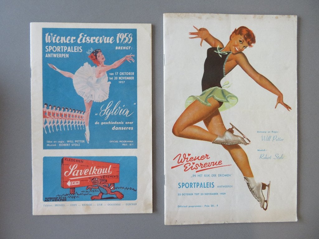 programma,s 1958-1959 Wiener Eisrevue Sportpaleis Antwerpen, Verzamelen, Verzenden, Zo goed als nieuw, 1940 tot 1960, Prent