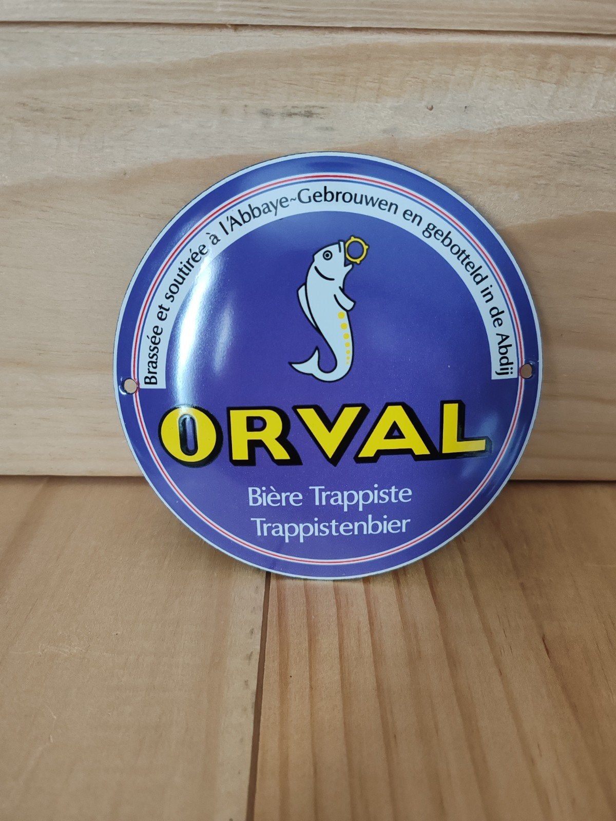 Plaque émaillée Orval, Enlèvement ou Envoi, Comme neuf, Panneau publicitaire