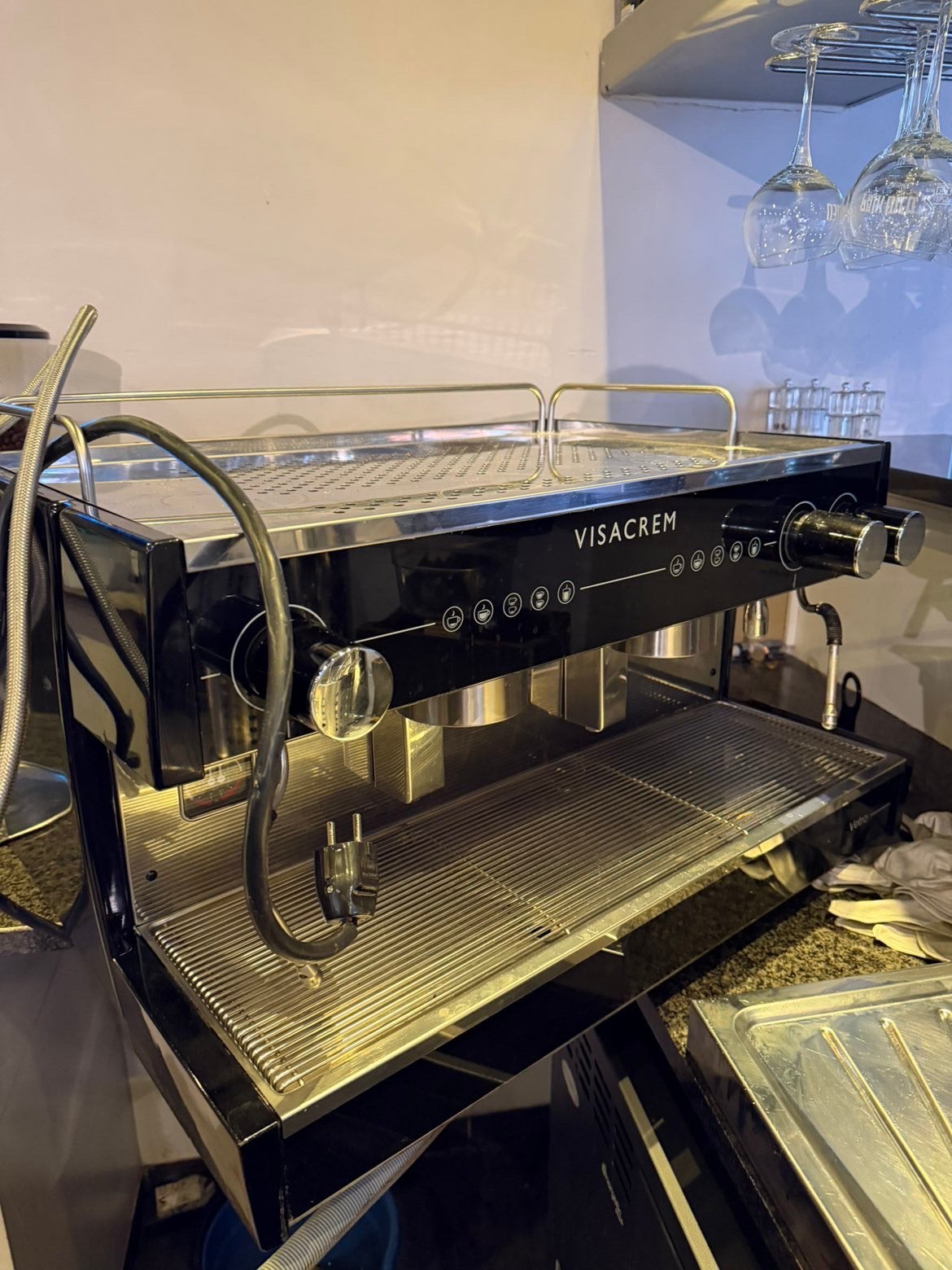 Machine à café professionnelle Visacrem Vetro 2 Groupes, Articles professionnels, Horeca | Autre, Enlèvement